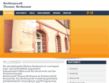 Tablet Screenshot of beckmann-recht.de